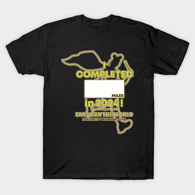 2024 Fans Run the World - Blank Mileage Runner T-Shirt by Fanthropy Running Clubs